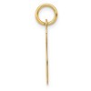 Black Bow Jewelry 14k Yellow Gold, Ella Collection Medium Fancy Script Initial S Pendant - 2 of 4