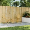 vidaXL 3 Piece Bistro Set Bamboo - 3 of 4
