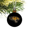 Towson University Tigers Logo Mini Small Tiny Wood Christmas Tree Holiday Ornament - 3 of 4