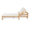 Christopher Knight Home Paolo Outdoor Adjustable Acacia Wood Chaise Lounge with Cushion - 4 of 4