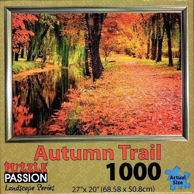 Puzzle Passion Autumn Trail 1000 Piece Landscape Jigsaw Puzzle