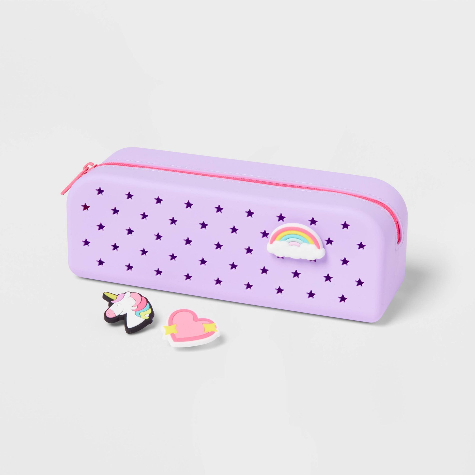 Silicone Charm Pencil Pouch Purple - up&up™