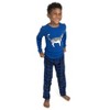 Leveret Kids Pajamas Cotton Top and Fleece Pants - 2 of 3