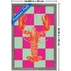 Trends International Reinders: Food - Pink Checkers Lobster Framed Wall Poster Prints - 3 of 4