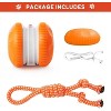 Attop Interactive Dog Toys, Random Path Automatic Moving and Rolling Dogs Toy with Rope Motion-Activated Orange - 2 of 4