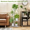 4 Tier Plant Stand, Tall Metal Shelf Holder for Indoor Outdoor, Corner Tiered Multiple Flower Plants Shelf Stand - 4 of 4