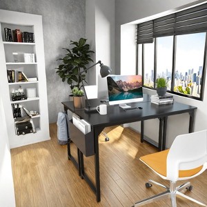 Sevobal Desks Game Computer Desk, Home Office Modern Simple Style Writing Desk Work Desk, Black, 55.1"*19.7"*29.8" - 1 of 4