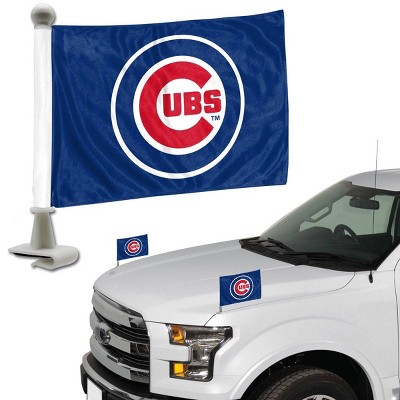 MLB Chicago Cubs Ambassador Car Flags - 2pk