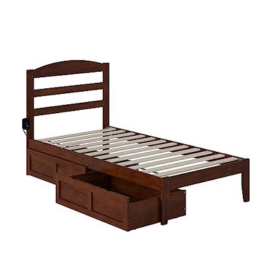 AFI Furnishings Warren Platform Bed T with Drawers AW