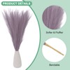 Unique Bargains Dried Plants Artificial Durable Small Fluffy Pampas Grass 7 Branches for Home, Office, Party 17.7 Inch - 2 of 4