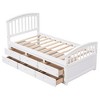 Sapphtopaz Twin Size Bed Frame with Headboard and 6 Drawers, Solid Wood Slats Support Bed, Bedroom Furniture, No Box Spring Needed - 3 of 4
