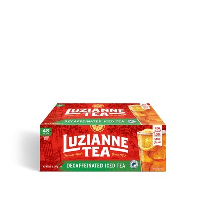Luzianne Decaffeinated Iced Tea, Tea Bags, 48 ct (Pack of 2)