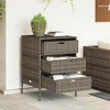 vidaXL Patio Storage Cabinet Tool Organizer Outdoor Furniture Poly Rattan - 2 of 4