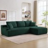 106" Modular Sectional Sofa, L-Shaped Boneless Cloud Couch with Deep Seat, Comfy Corduroy Upholstered Sleeper Sofa, Memory Foam, Left/Right-Facing - 2 of 4