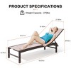 Crestlive Products 2 pc Outdoor Pool Lounger Aluminum All-weather Adjustable Chaise Lounge Chair - 2 of 4