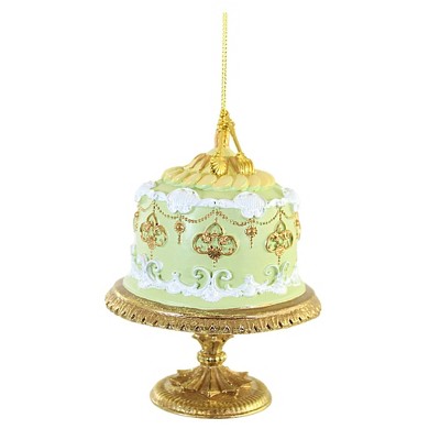 5.0 Inch Spring Cake Gold Stand Celebration Tree Ornaments