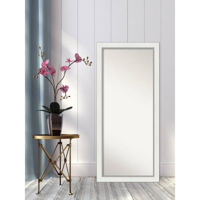 Eva 29"x65" White Silver Gold Framed Full Length Mirror
