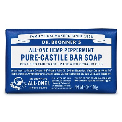 Dr. Bronner's All-One Hemp Peppermint Pure-Castile Bar Soap - 5oz