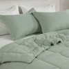 Isla Jade King Reversible Down Alternative Comforter Set Sage Green - 2 of 4