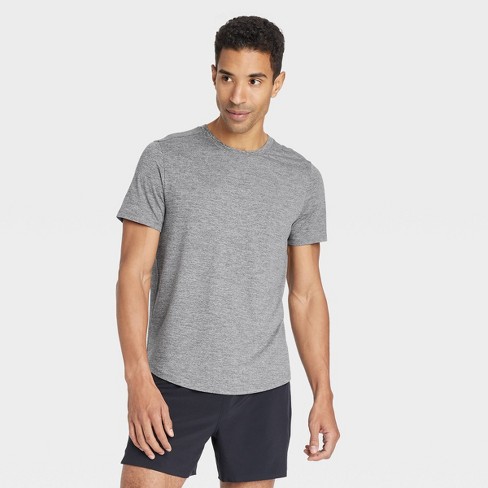 Men's Short Sleeve Performance T-Shirt - All In Motion™ Gray Heather M