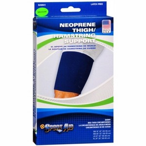 Sport Aid Neoprene Thigh Sleeve Support Medium Blue - 1 of 3