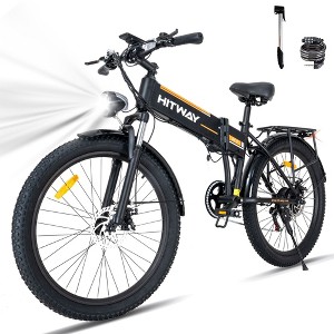 HITWAY BK12M E Bike for Adults, 26*3.0" E Bike 48V15Ah Electric Bicycles, 750W Mountain Bike Snow Beach Bicycle with 7 Gears, UL2849 Certified - 1 of 4