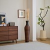 Grungis Large Standing Flower Vase 39",Modern 2-Tone Brown Finish, Elegant Freestanding Floor Vase for Home Decor,Black+Gray - 2 of 4