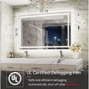Keonjinn LED Bathroom Vanity Mirror, Front Light & Backlit, 3 Color Temperatures, Anti Fog, Double Lights Strips - 3 of 4