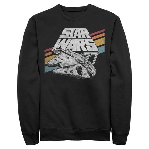 Mens Star Wars Retro 77 Millennium Falcon Stripes Sweatshirt - 1 of 4