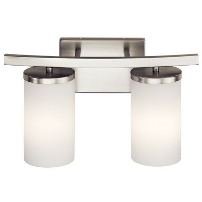 15" Black Nickel Cylinder Wall Vanity Light
