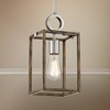 Minka Lavery Brushed Nickel Sun Faded Wood Mini Pendant Light 6 1/2" Wide Farmhouse for Dining Room House Kitchen Island Bedroom - 2 of 3