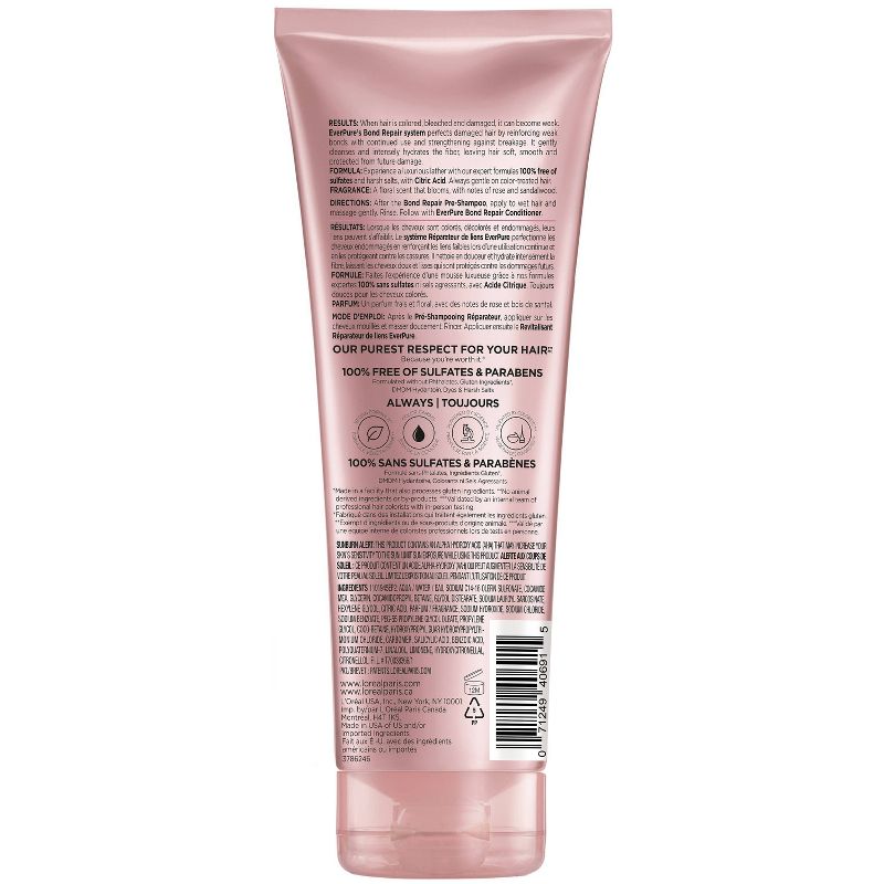 L&#39;Oreal Paris EverPure Sulfate Free Bond Repair Color Care Shampoo - 6.8 fl oz, 3 of 18