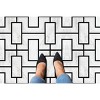 GoodGram Peel N' Stick DIY Retro 12x12 Self Adhesive Vinyl Floor Tile - 20 Tiles (20 Total SF in a Box) - Affinity - 20 Tiles/20 sq. ft. - 3 of 4