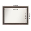 Amanti Art Attic Aged Non-Beveled Wood Framed Bathroom Vanity Wall Mirror - 3 of 4
