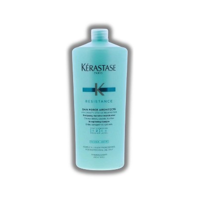 Kerastase Resistance Bain De Force Architect Reconstructing Shampoo - 34 oz / liter - Rebuild Your Resilience, One Wash at a Time