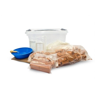 Teifoc Real Brick and Mortar Building Set for Creative and Educational Play, STEM Learning Activity for Kids 6 Years of Age and Older, 100 Pieces