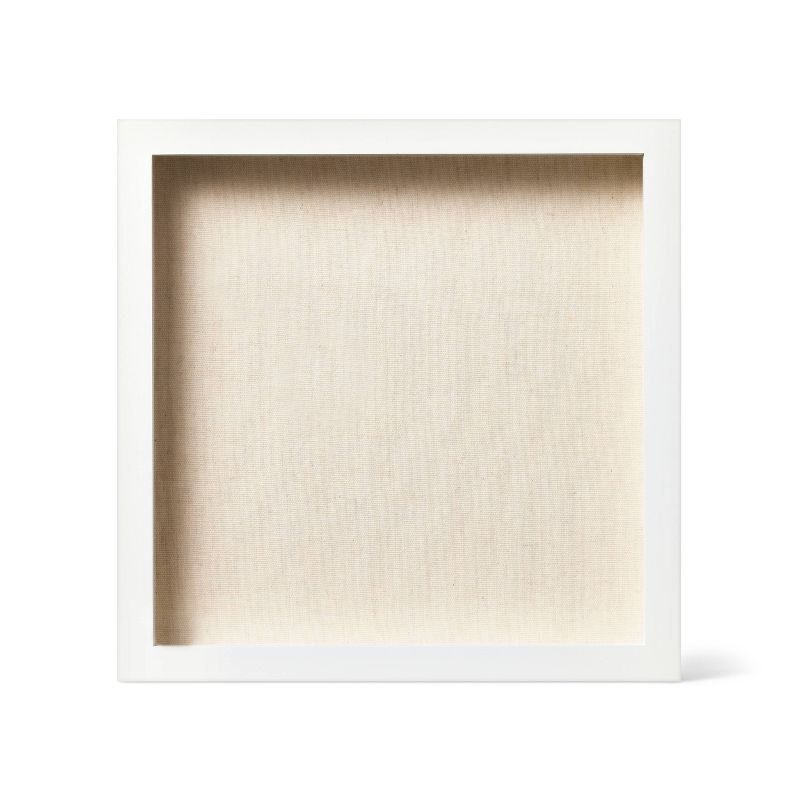 MDF Shadow Box Frame Unfinished Craft 12&#34;x12&#34; White - Mondo Llama&#8482;, 1 of 5