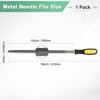 Unique Bargains Triangular Metal File High Carbon Steel PVC Grip Handle Hand Files - 3 of 4