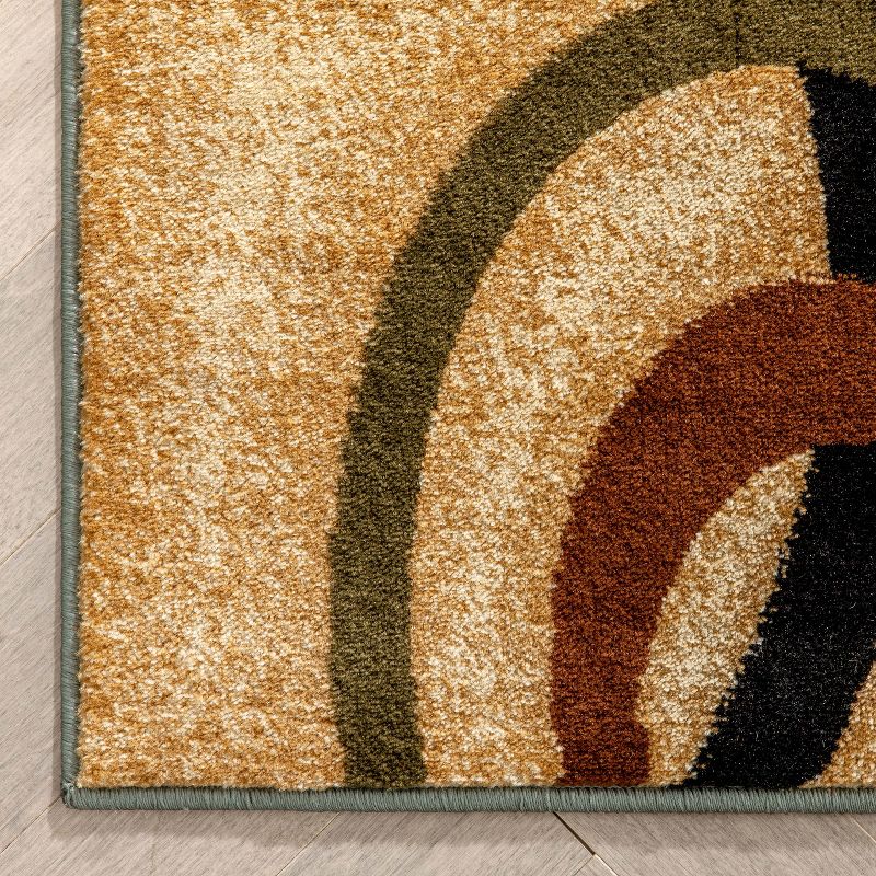 Well Woven Deco Rings Geometric Modern Casual Area Rug, 5 of 10
