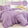 BAGOKIE 3 Pieces Seersucker Ruffle Bed in a Bag Comforter Set - 4 of 4
