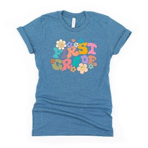 The Juniper Shop First Grade Flowers Girls' Short Sleeve Tee - 1 of 2