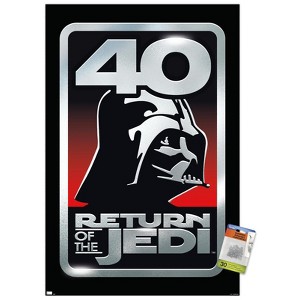 Trends International Star Wars: Return of the Jedi - 40th Vader Logo Unframed Wall Poster Prints - 1 of 4