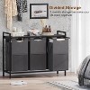 Heybly Laundry Basket,3 x 18.5 Gal Laundry Separator Hamper with Heavy Duty Rolling Wheels - 3 of 3