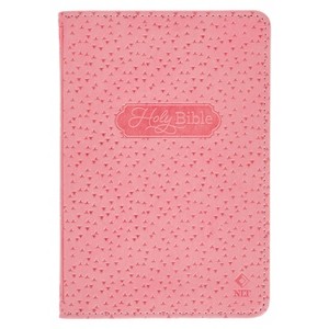 NLT New Testament with Psalms Keepsake Holy Bible for Baby Girls, New Living Translation, Pink - (Leather Bound) - 1 of 1