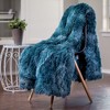 Chanasya Wolf Faux Long Fur Throw Blanket - Soft, Fuzzy Throw Blanket - 4 of 4