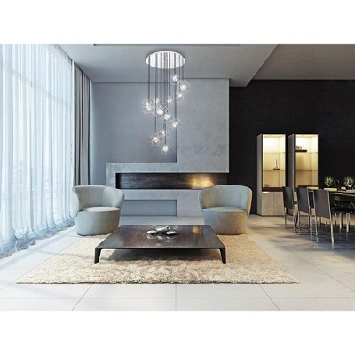 Norway Chrome Mini LED Pendant with Clear Glass Shade