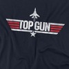 Women's Top Gun Logo Loose T-Shirt Navy - 2 of 4