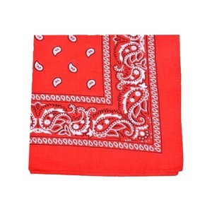 Unibasic Paisley 100% Cotton Bandana XL, head wrap, handkerchief - 10 Pack - 1 of 4