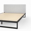 Full Parker Upholstered Headboard Light Gray - Zinus: Steel Frame, Foam Padding, Easy Attach - 2 of 4