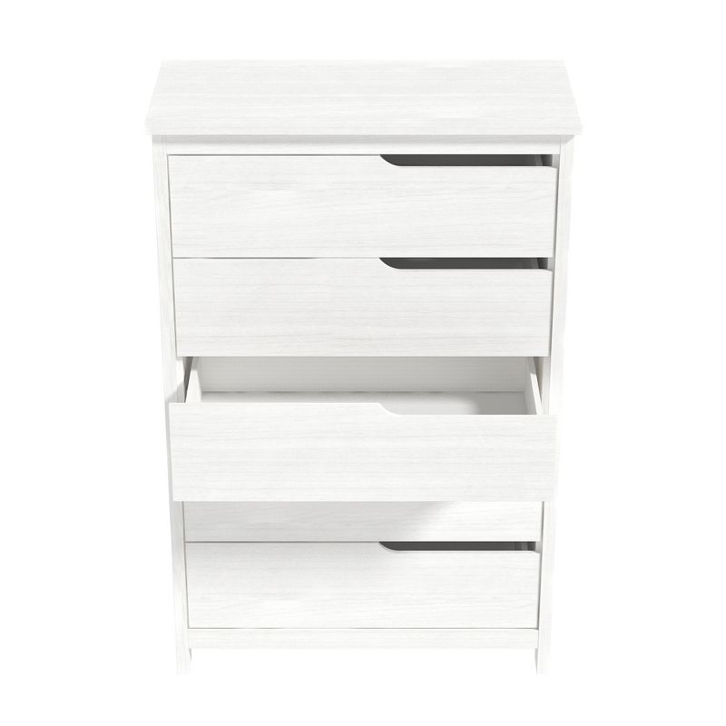 Cabbie 5 Drawers Pearl White 31.5 in. Wide Teen Chest of Drawer, 4 of 14